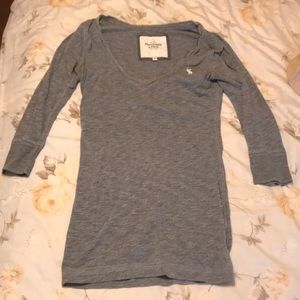 Abercrombie and Fitch Gray Tunic Top